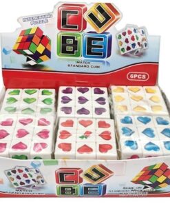 3x3 "Love Cube" Med Hjärtan (Magic Cube/Rubiks Kub)