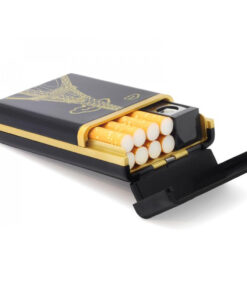 Cigarettfodral med USB-Tändare (DRAKE)