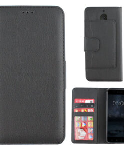 Colorfone Nokia 8 Plånboksfodral (SVART)