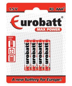 Eurobatt Max Power 1.5v R03 AAA Batteri (4-pack)