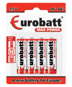 Eurobatt Max Power 1.5v R6 AA Batteri (4-pack)