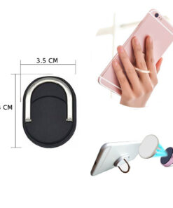 Mobilhållare/Fingerhållare - Universal ring för mobilen (SVART)