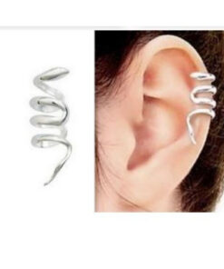 Örhänge / Clipsörhänge / Örhänge utan hål - Orm (Silver)