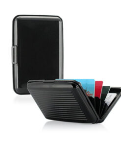 Plånbok / Korthållare med RFID-skydd (SVART)