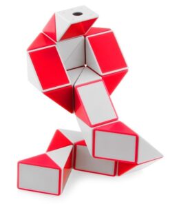 Snake Cube / Snake Twist / Magic Cube (Röd/Vit)
