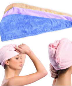 Turban / Mikrofiber handduk För håret (Gul)