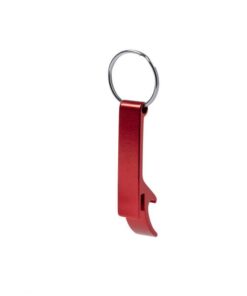 Nyckelring / Nyckelknippa Med Kapsylöppnare (Röd)