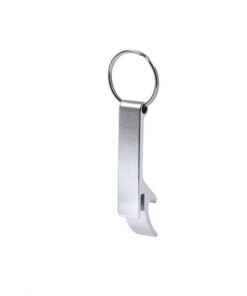 Nyckelring / Nyckelknippa Med Kapsylöppnare (Silver)