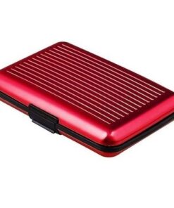 Plånbok / Korthållare med RFID-skydd (Röd)