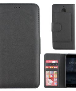 Colorfone Nokia 6 Plånboksfodral (SVART)