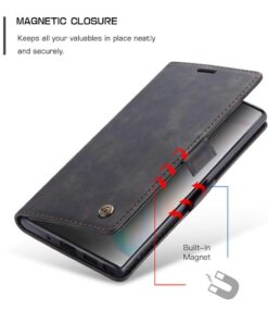 CaseMe Samsung Galaxy Note 20 Wallet Retro (SVART)