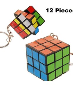 Mini Rubiks Kub På Nyckelknippa 12-Pack