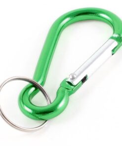 Nyckelring / Nyckelknippa Med Karbinkrok (Grön)
