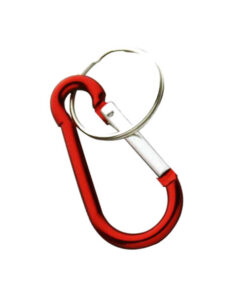 Nyckelring / Nyckelknippa Med Karbinkrok (Röd)