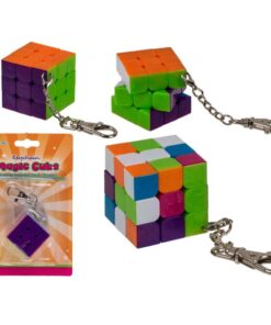 3x3 Stickerless Speed Cube Med Avtagbar Nyckelring
