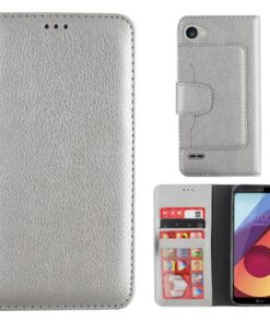 Colorfone LG Q6 Plånboksfodral (Silver)