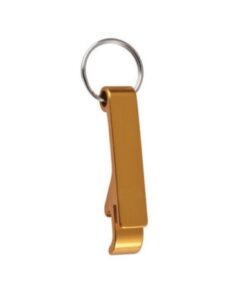 Nyckelring / Nyckelknippa Med Kapsylöppnare (Guld)