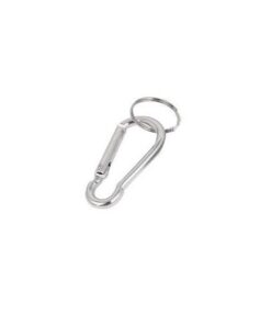 Nyckelring / Nyckelknippa Med Karbinkrok (Silver)