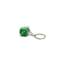 Nyckelring / Nyckelknippa Med Tärning (Grön)