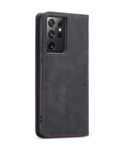 CaseMe Samsung Galaxy S21 Ultra Wallet Retro (SVART)