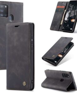 CaseMe Samsung Galaxy A21S Wallet Retro (SVART)