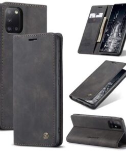 CaseMe Samsung Galaxy A31 Wallet Retro (SVART)