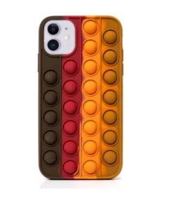 iPhone 12 Mini Skal Med Pop It (Brun/Röd)