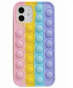 iPhone 12 Mini Skal Med Pop It (Rainbow)