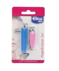 Nagelklippare Elina 2-Pack (Blå/Rosa)
