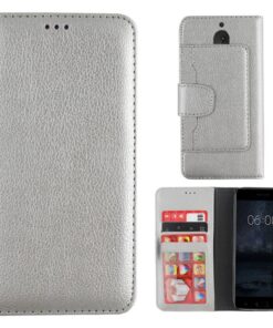 Colorfone Nokia 5 Plånboksfodral (Silver)