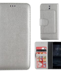 Colorfone Nokia 8 Plånboksfodral (Silver)