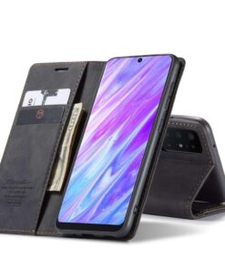 CaseMe Samsung Galaxy S20 Plus Wallet Retro (SVART)